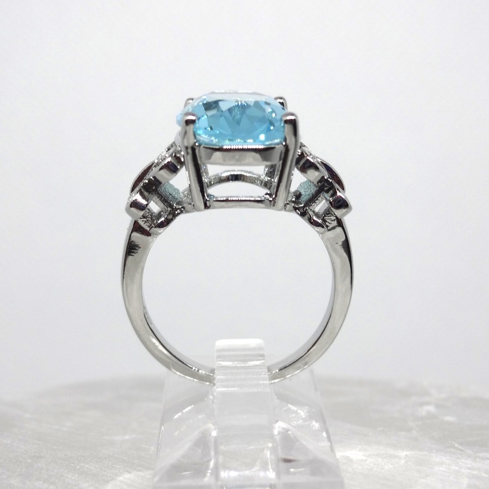 NEW 💎 925 Silver Blue Topaz Butterfly Ring - Picture 5 of 6